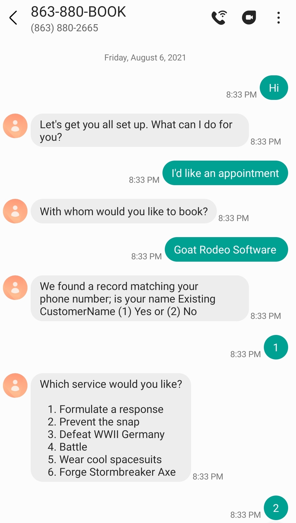 texting bot